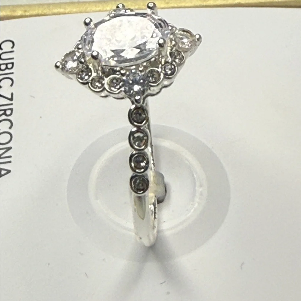 Charter Club Silver Cubic Zirconia Ring - Picture 4 of 6